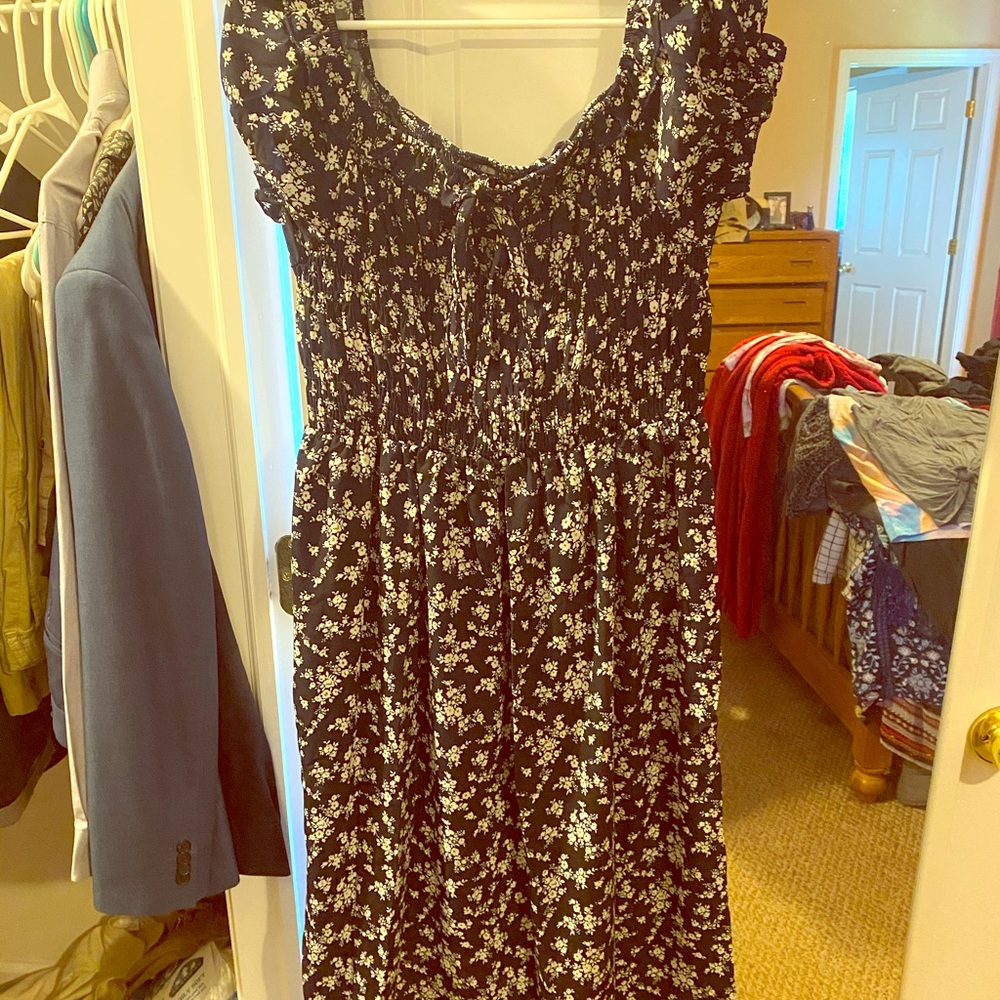 Floral off the shoulder maxi dress